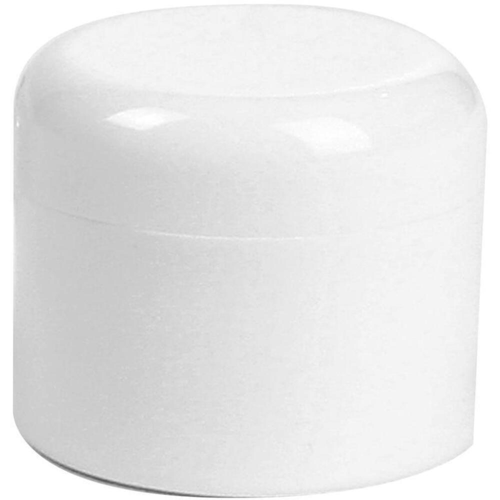 15 oz. White Jar with Cap 25 Pack