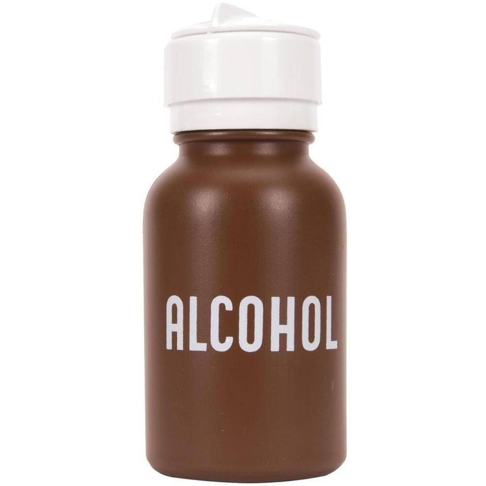 MENDA 8 oz. Plastic Imprinted with word Alcohol
