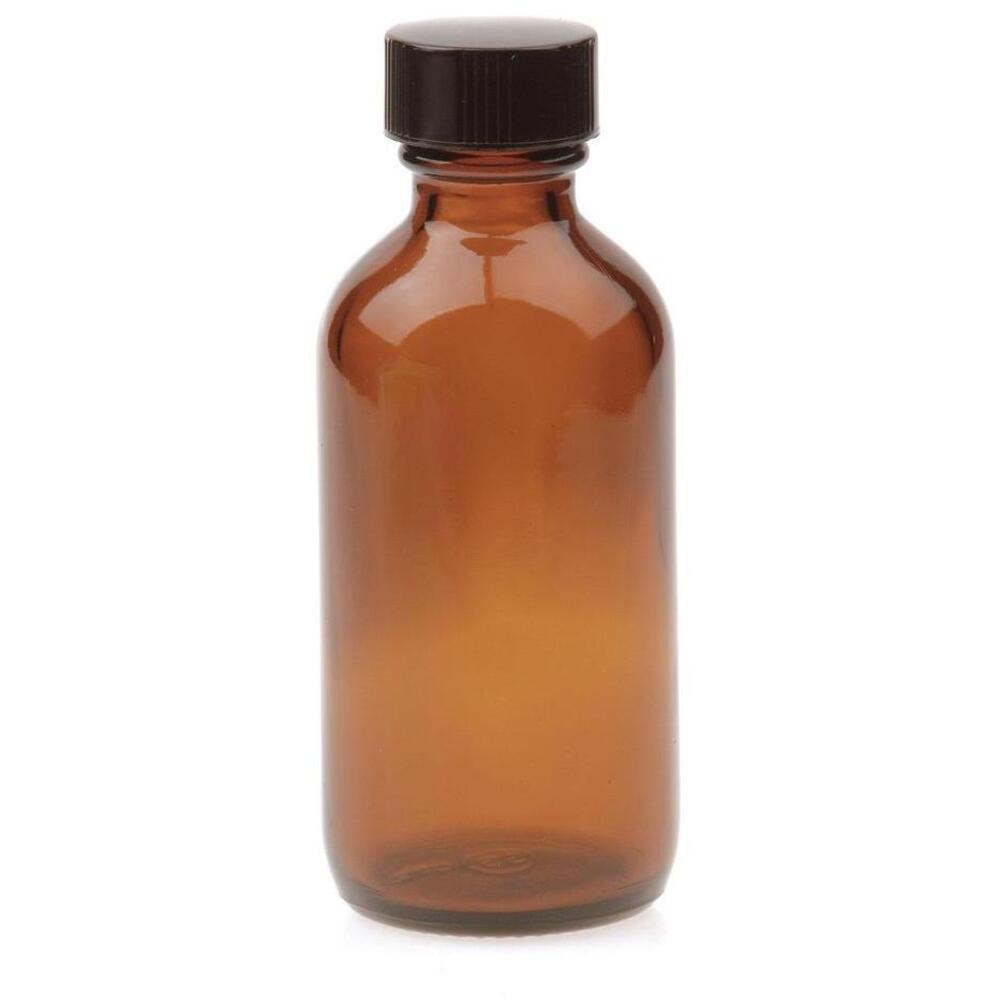 Amber Bottle with Lid 2 oz.
