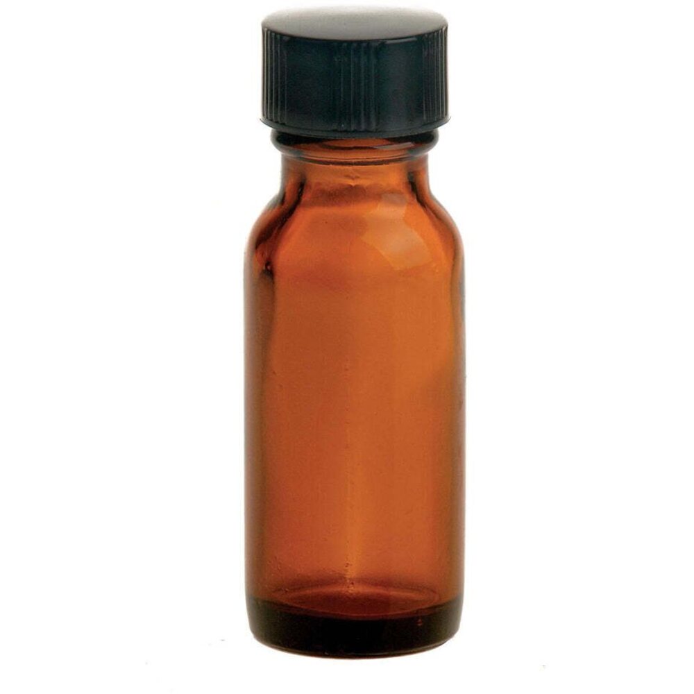 Amber Bottle & Lid 12 oz.