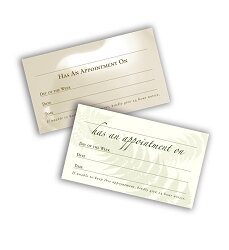 Appointment Card Fern 100 Pack