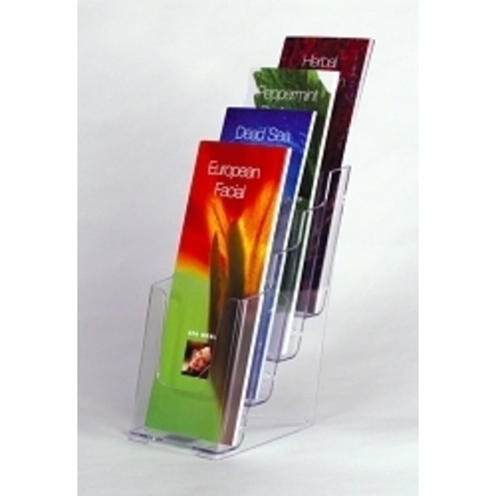 Four-Tiered Literature Stand