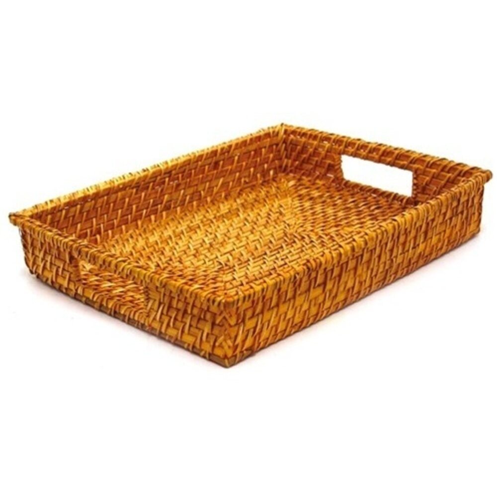 Rattan Rectangular Tray / Citrus (360703)