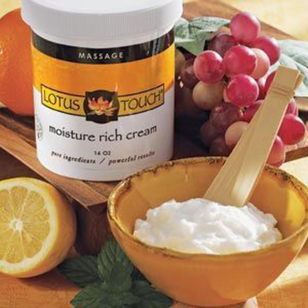 Lotus Touch Moisture Rich Massage Cream 16 oz (L