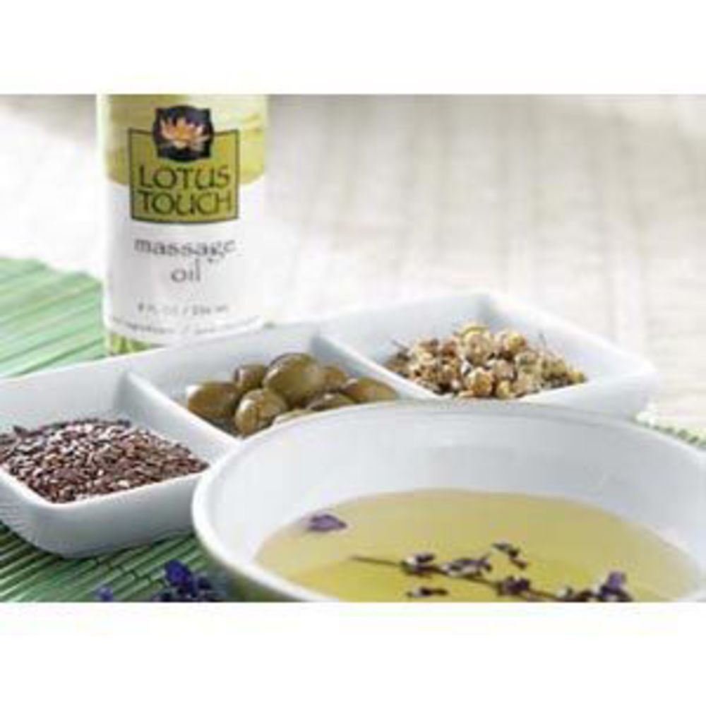 Lotus Touch Organic Naturals Massage Oil 8 oz. (