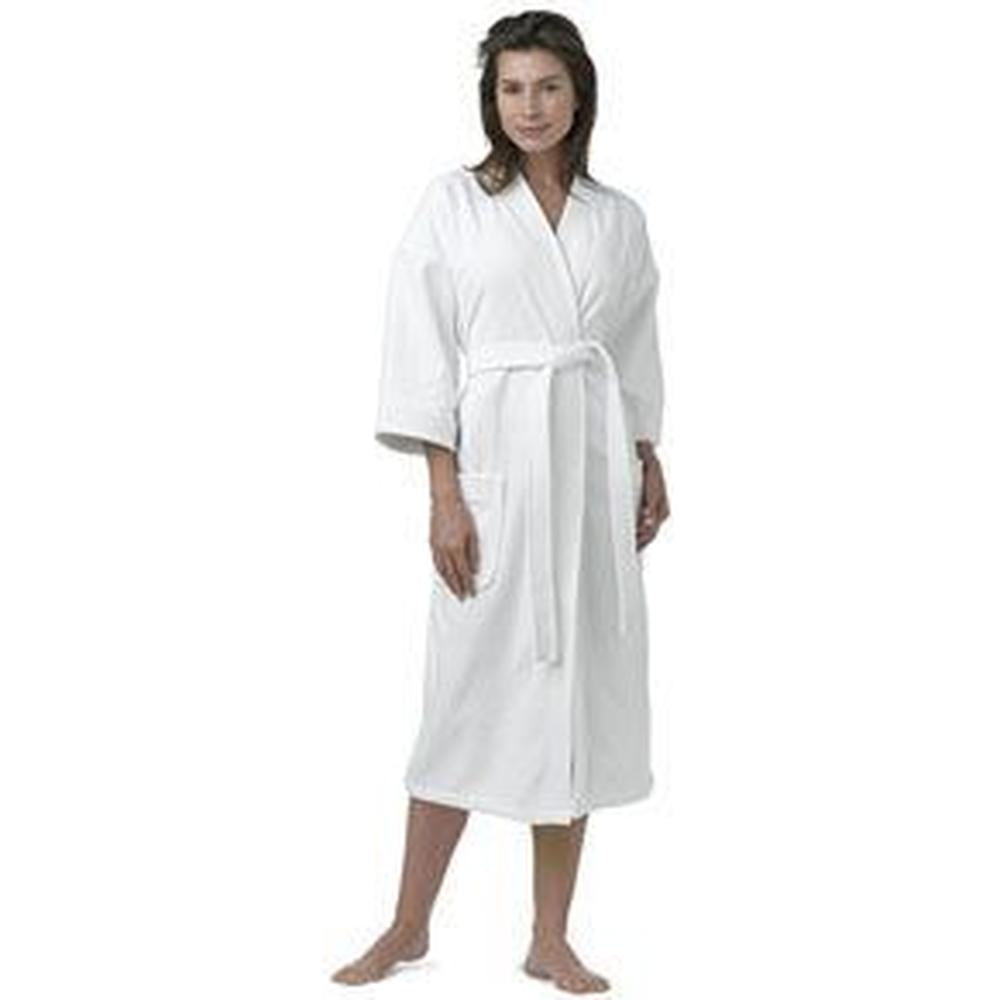 Luxury Hotel Velour Kimono Robe White (ROB26148)