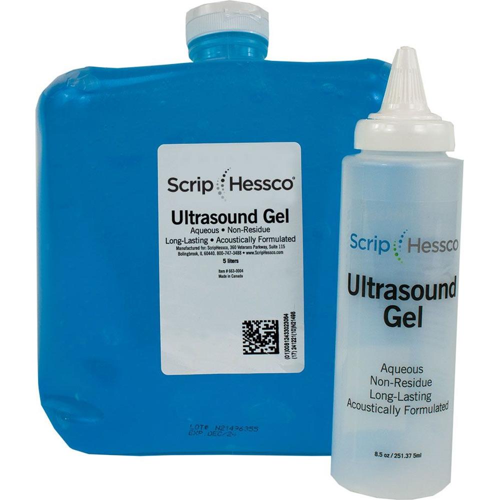 Scrip Ultrasound Gel 5 L with 9 Oz. Bottle (663 0
