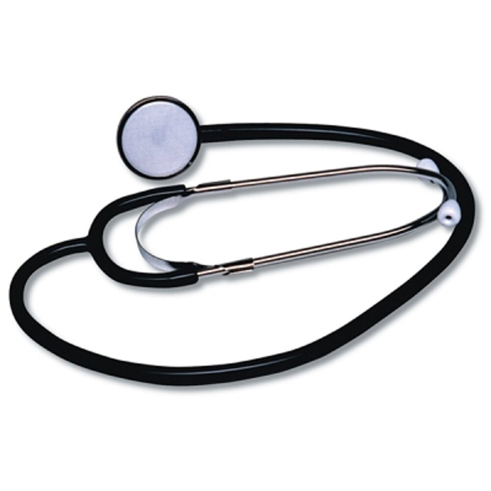 Nurse Stethoscope Single Head Lightweight Black