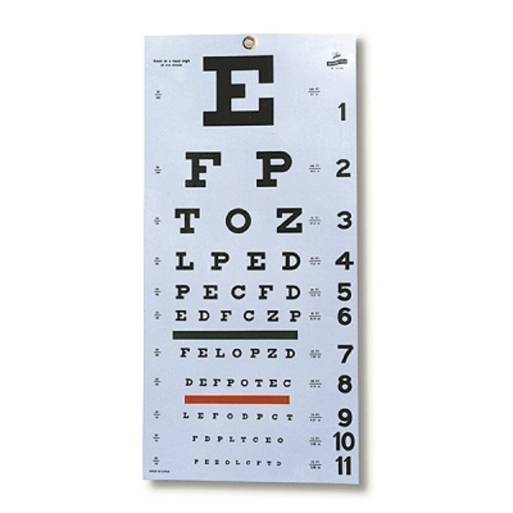 Snellen Eye Chart (746 0009)