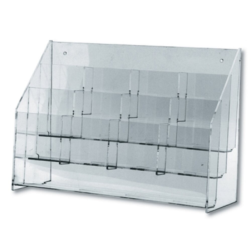 Clear Lucite Multi-pocket Rack 12 Pockets Holds 4