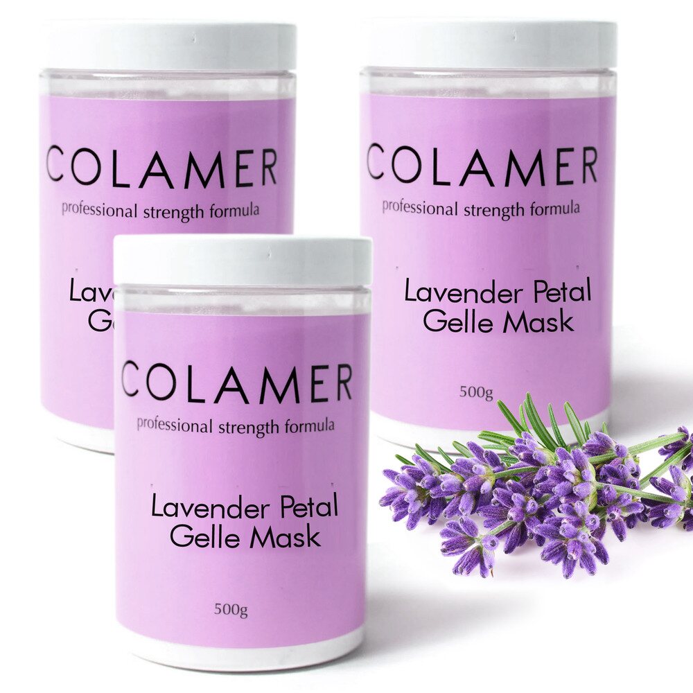 Colamer Lavender Petal Gelle Mask - Professional Strength Formula / (3) 500 Gram Containers = 1,500 Grams