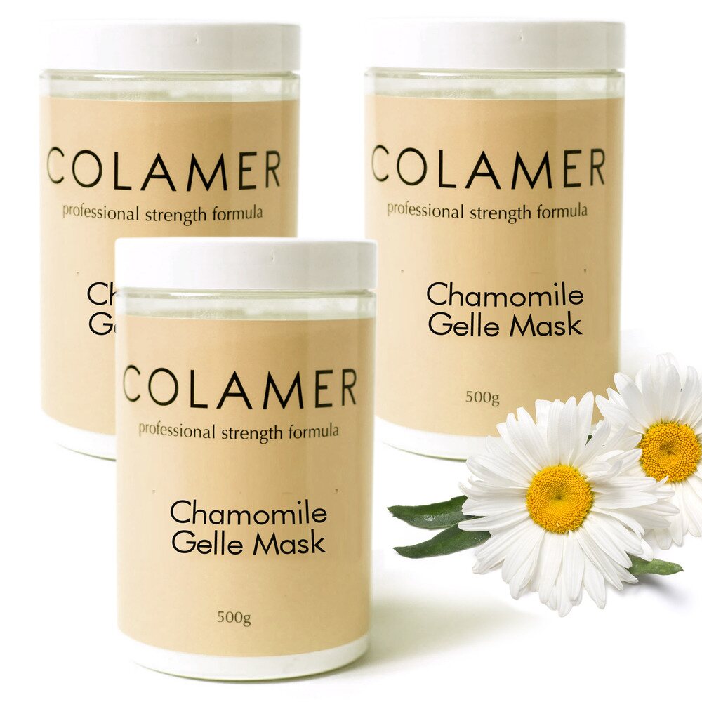 Colamer Chamomile Gelle Mask - Professional Strength Formula / (3) 500 Gram Containers = 1,500 Grams