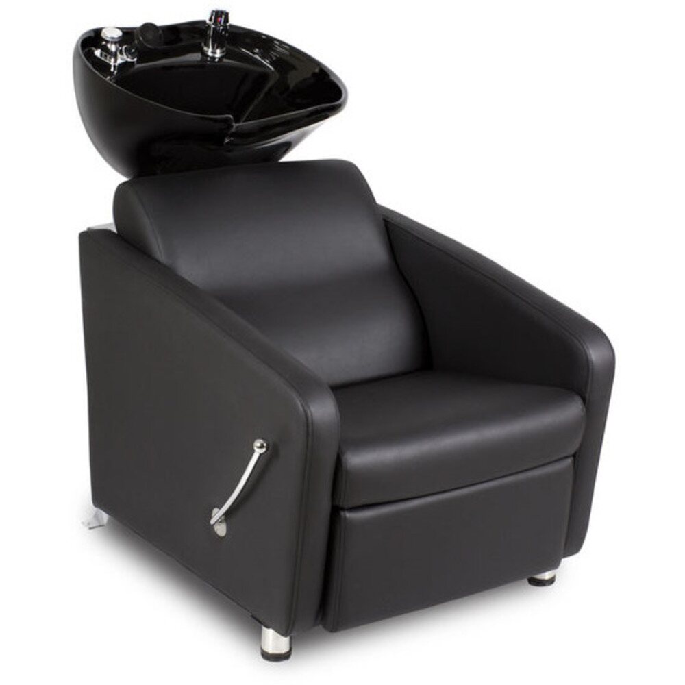 Brentlee Sleek Backwash Unit Black Shampoo Bowl (HONBWSH2922BLKKIT)