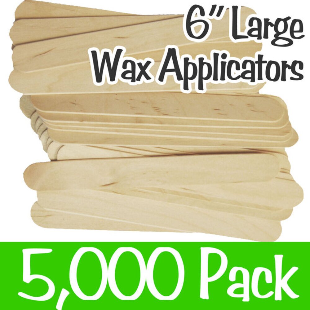 Large Waxing Sticks - 6 Long x 0.71 Wide / 10 Boxes of 500 = Case of  5,000 by XEN STIX (WTD-ADULT)