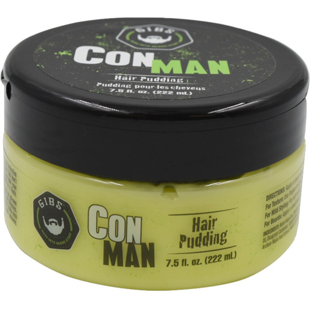 GIBS Con Man Hair & Beard Pudding 7.5 oz. 222 mL. (M052005 052005)
