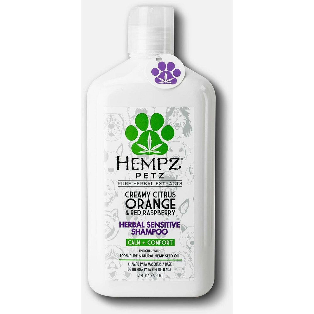 Hempz Petz Creamy Citrus Orange & Red Raspberry Sensitive Dog Shampoo