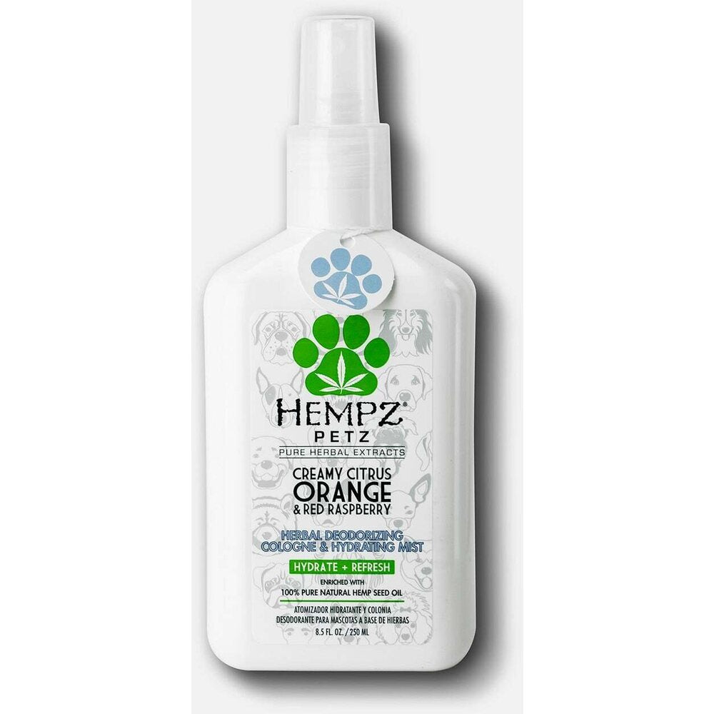 Hempz Petz Creamy Citrus Orange & Red Raspberry Deodorizing Dog Spray 8