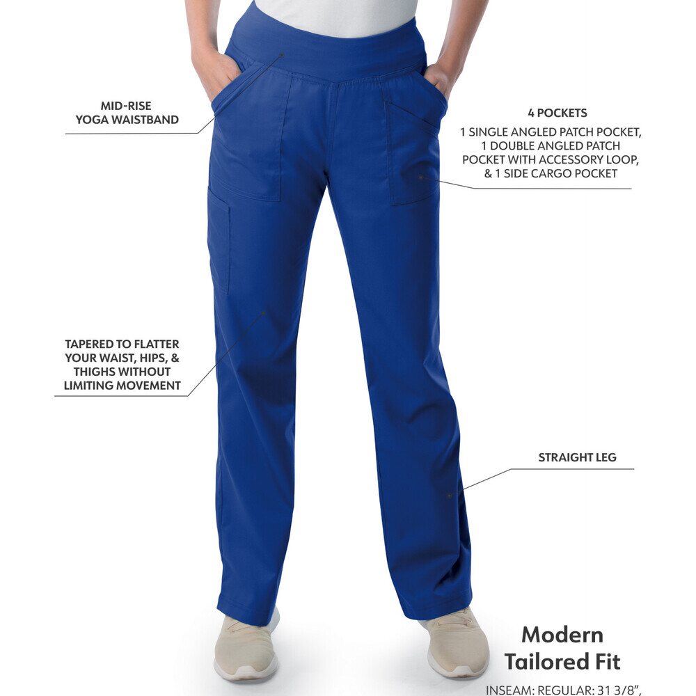 Landau Proflex Women's Straight-Leg Yoga Pants + 4 Pockets - GALAXY / Sizes XXS - 5XL