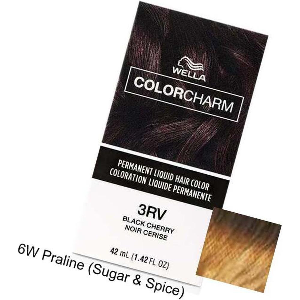 Wella Color Charm Permanent Liquid Haircolor 6W Praline (Sugar & Spice) 1.4 oz. (6628)