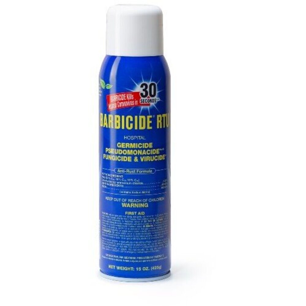 Barbicide RTU - Ready to Use Non-Aerosol Spray - Germicide + Virucide + Bactericide + Fungicide / 15 oz.