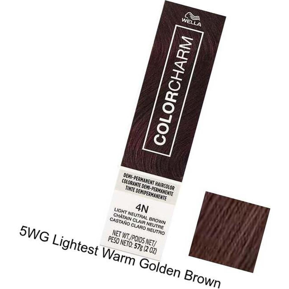 Wella Color Charm DemiPermanent Haircolor 5WG Lightest Warm Golden