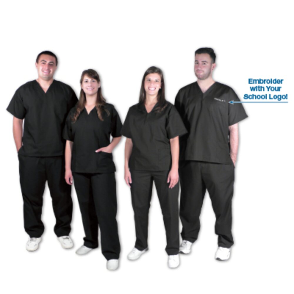 Uniform Scrub Set - Black - Large (4086)