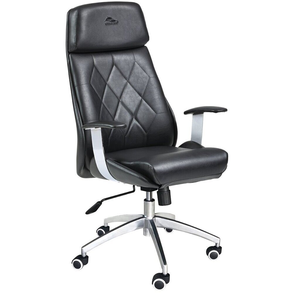 Diamond Rolling Customer Chair / Available in Black, Chocolate, Khaki, Gray, or White