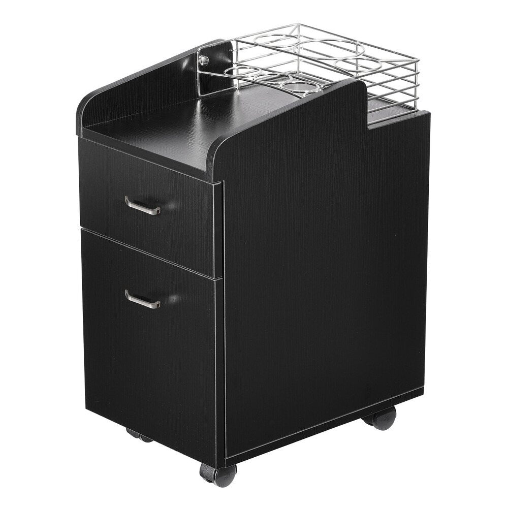 Pedicure Trolley with Organizer / Available in Black, White, or Gray