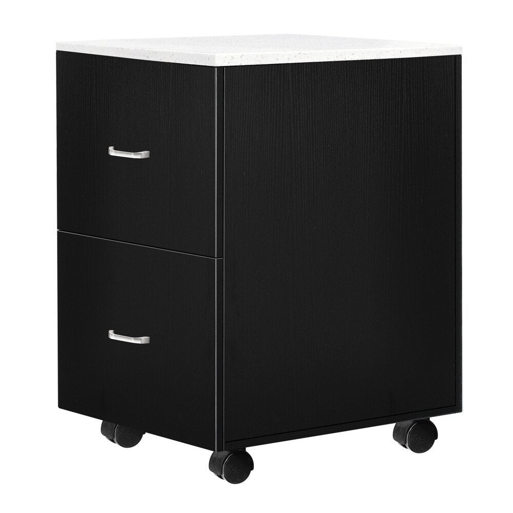 Pedicure Accessory Trolley with Quartz Top / Available in Black, White, or Gray